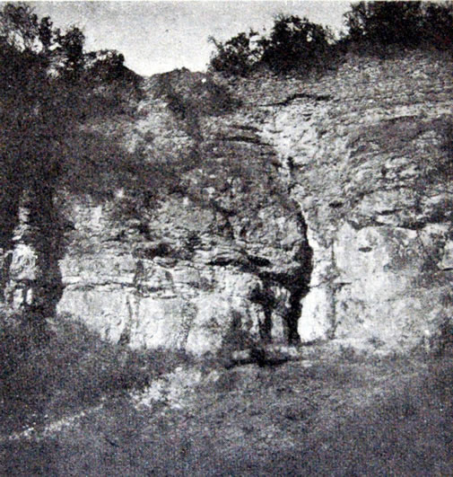Vue sur le Rocher du Belvédère en 1923